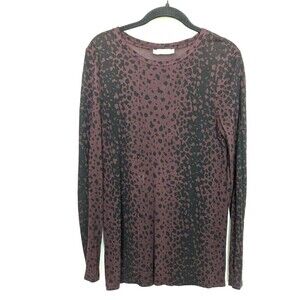 Vince Shirt Women Small Burgandy Long Sleeve Viscose‎ Lightweight Office Top